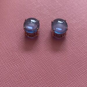 Pandora Rose gold Blue glass charm (Both included)